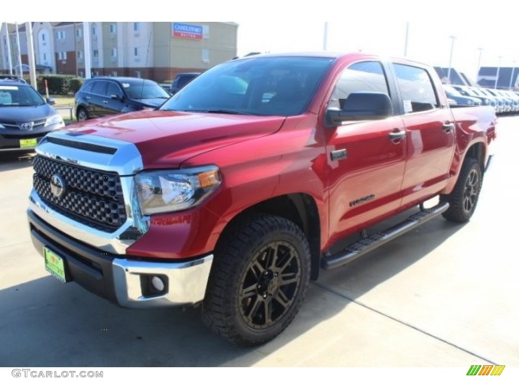 2019 Tundra TSS Off Road CrewMax - Barcelona Red Metallic / Graphite photo #4