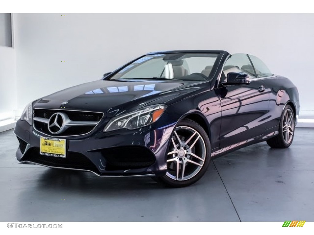 2016 E 400 Cabriolet - Lunar Blue Metallic / Silk Beige/Espresso Brown photo #12