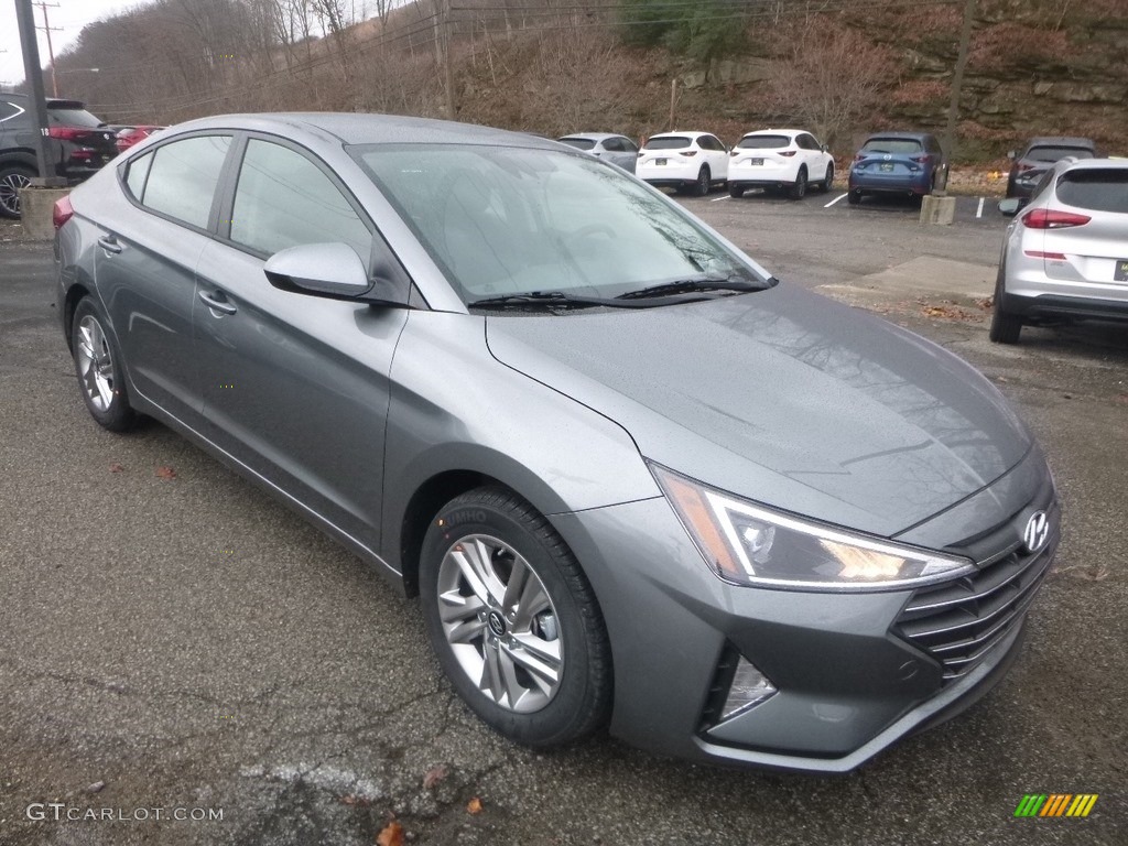 2019 Elantra SEL - Machine Gray / Black photo #3