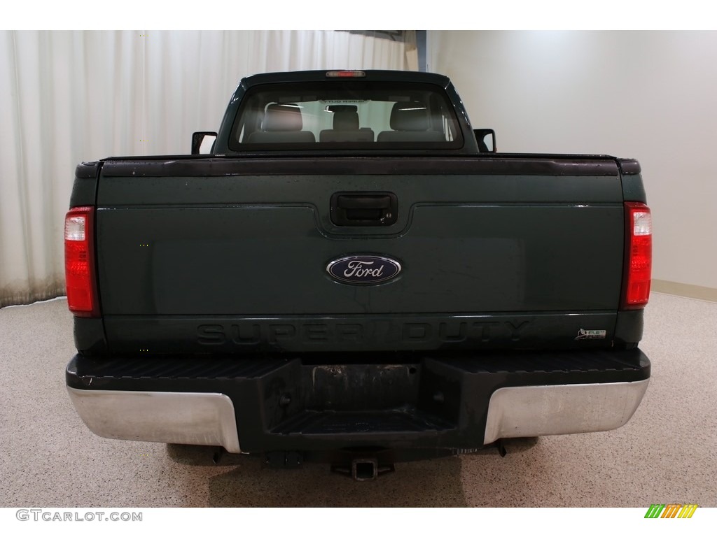 2011 F250 Super Duty XL Regular Cab 4x4 - Forest Green Metallic / Steel Gray photo #12
