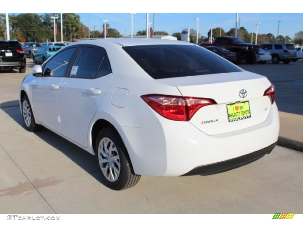 2019 Corolla LE - Super White / Steel Gray photo #6