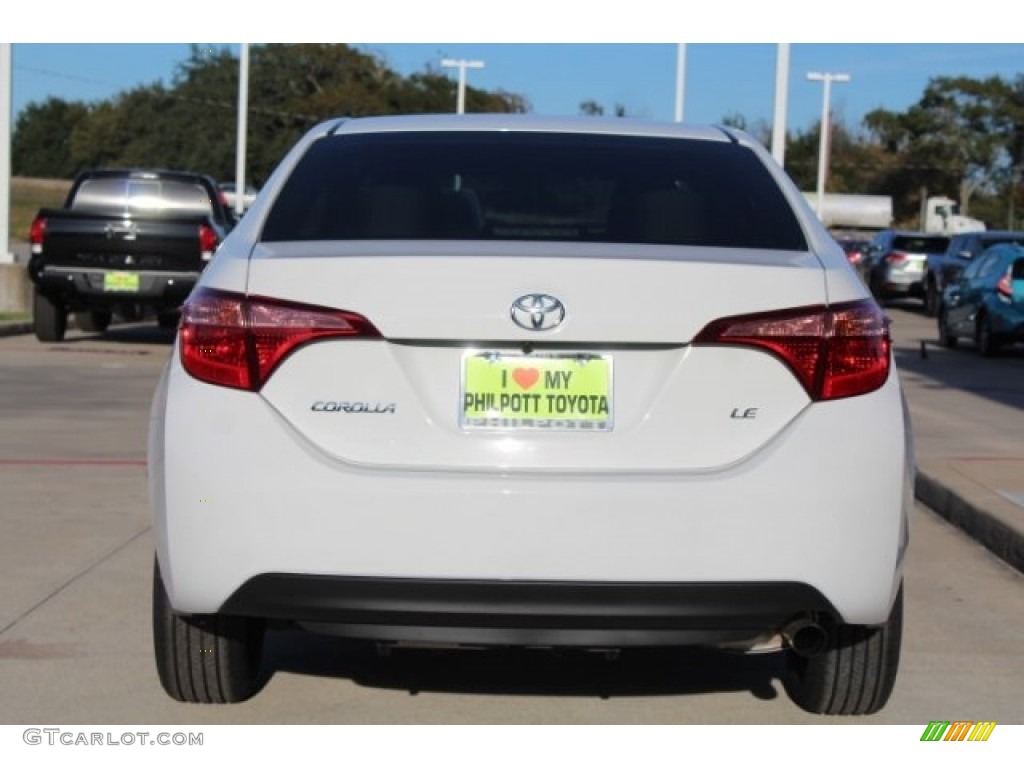 2019 Corolla LE - Super White / Steel Gray photo #7