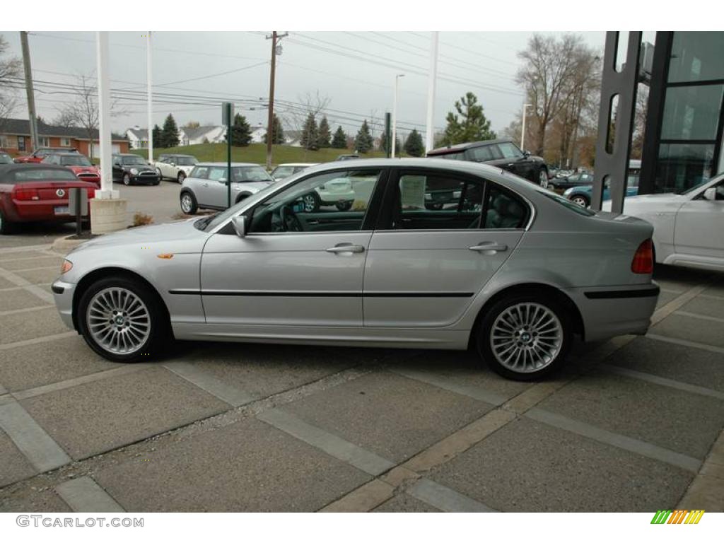 2003 3 Series 330xi Sedan - Titanium Silver Metallic / Grey photo #4