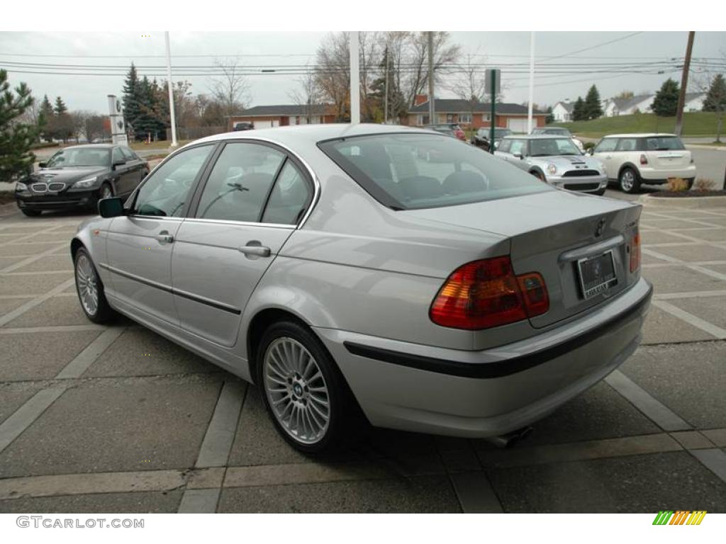 2003 3 Series 330xi Sedan - Titanium Silver Metallic / Grey photo #5