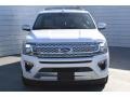 2019 White Platinum Metallic Tri-Coat Ford Expedition Platinum Max  photo #3