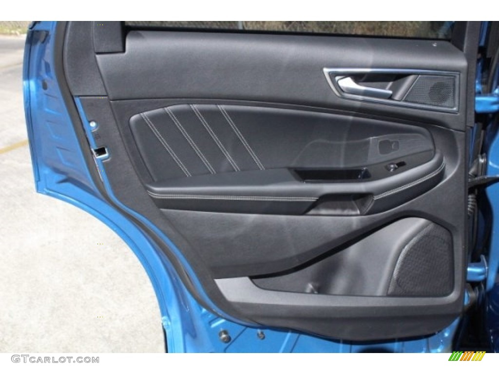 2019 Ford Edge ST AWD Ebony Door Panel Photo #130738241