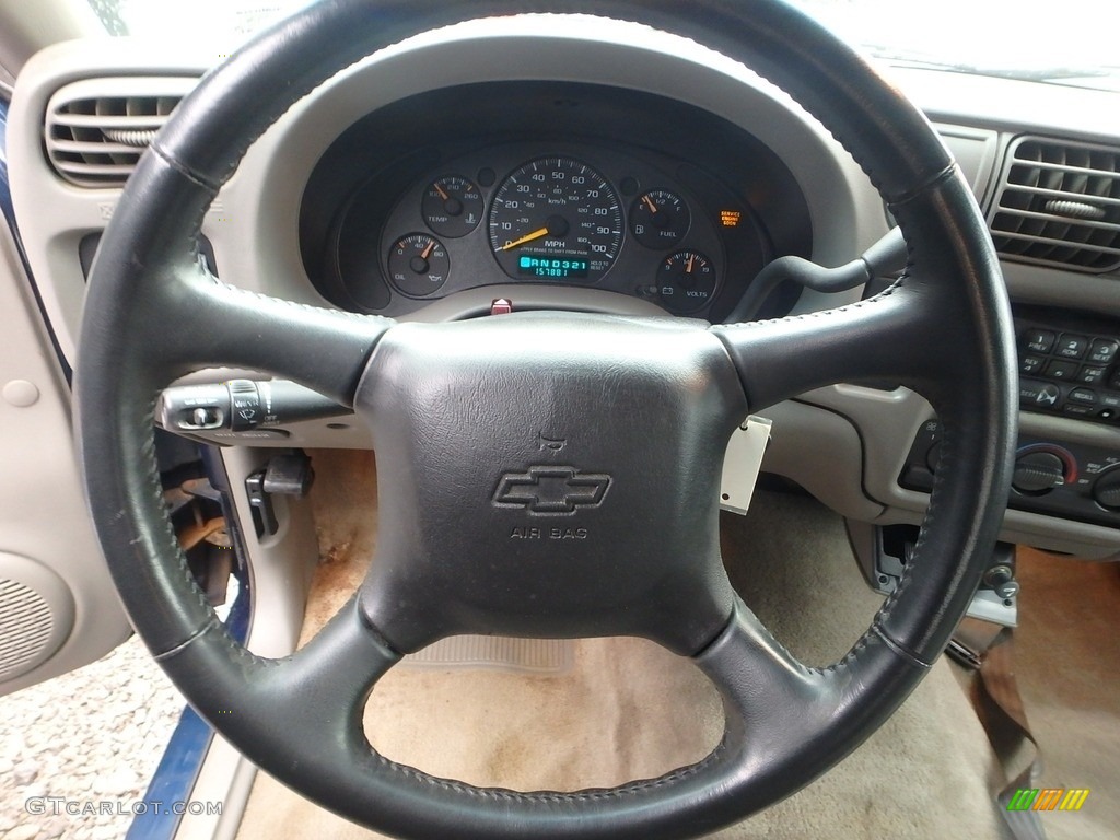 2001 S10 LS Extended Cab - Indigo Blue Metallic / Medium Gray photo #12