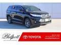 2019 Midnight Black Metallic Toyota Highlander XLE  photo #1