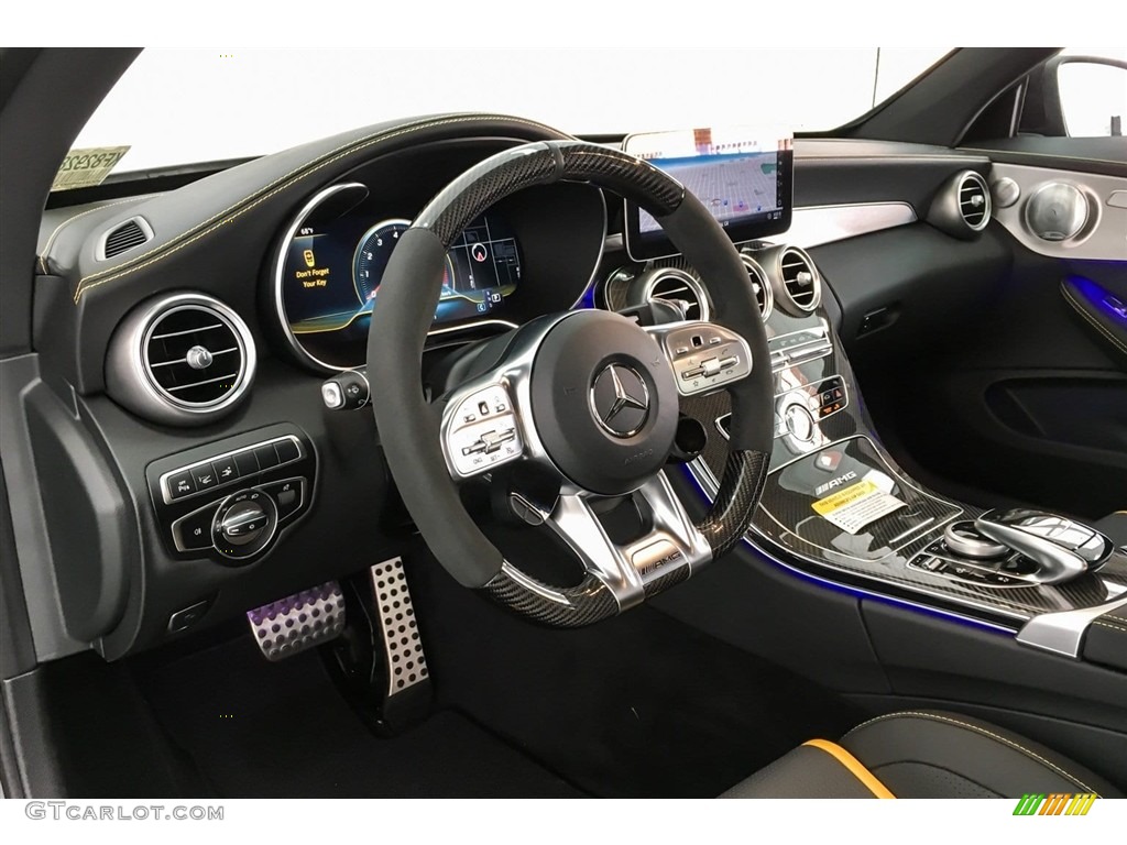 2019 Mercedes-Benz C AMG 63 S Coupe Magma Grey/Black Dashboard Photo #130746972