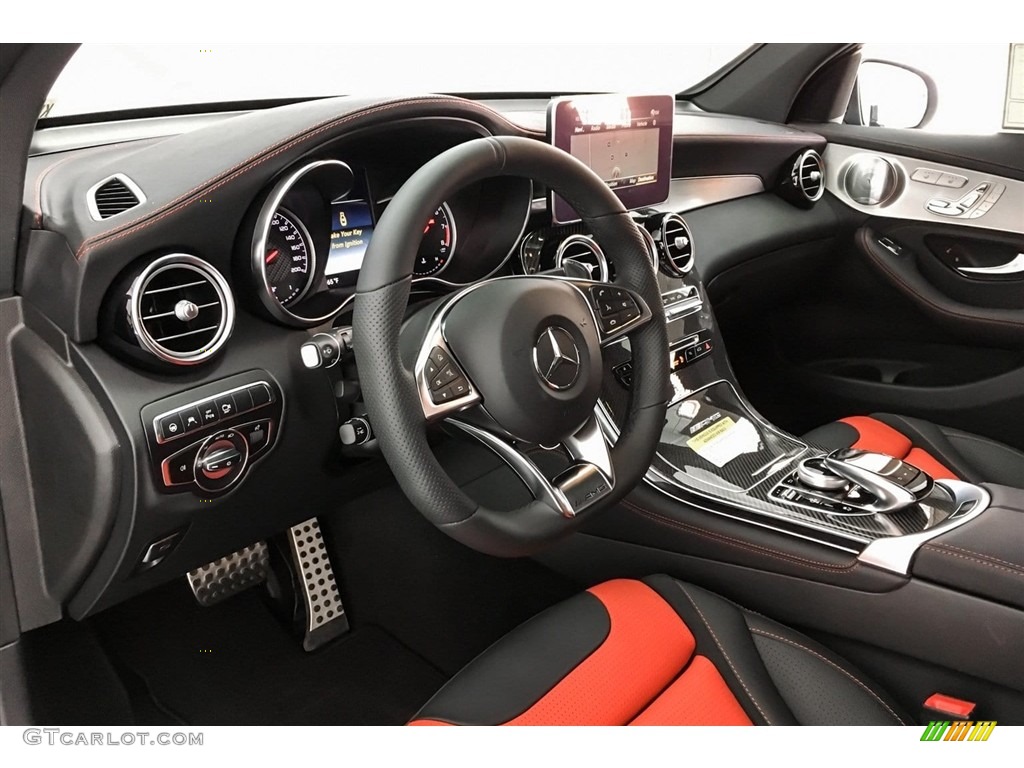 2019 Mercedes-Benz GLC AMG 63 4Matic Black/Red Pepper Dashboard Photo #130747314