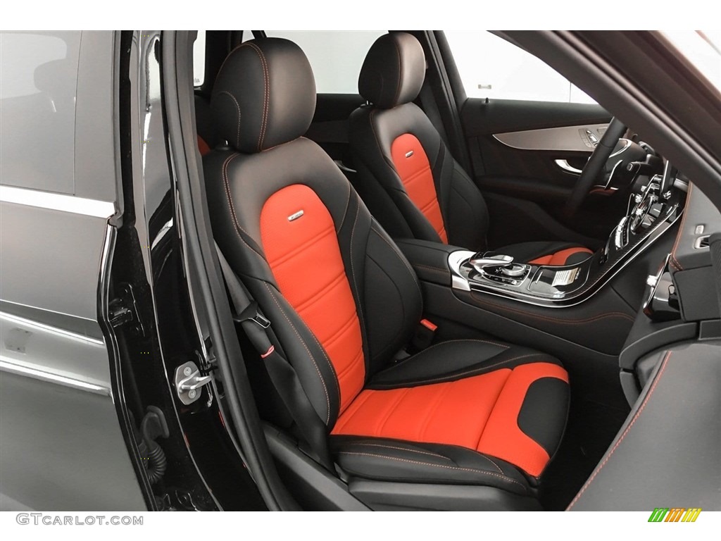 Black/Red Pepper Interior 2019 Mercedes-Benz GLC AMG 63 4Matic Photo #130747338