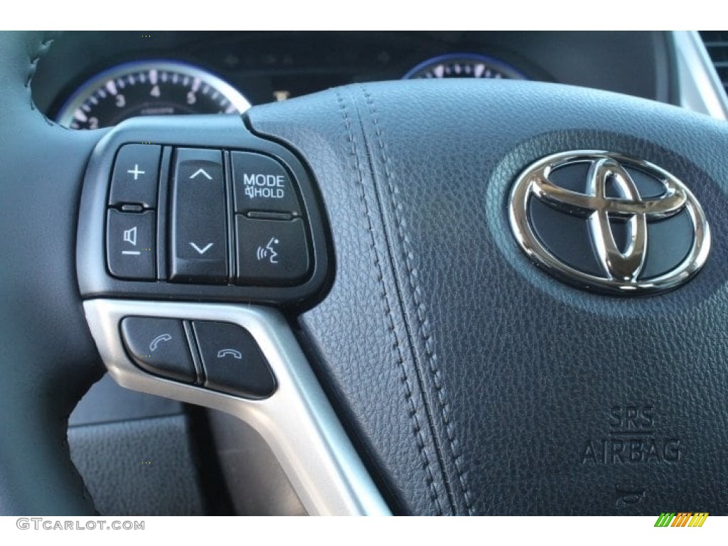 2019 Toyota Highlander XLE Black Steering Wheel Photo #130747494