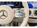 2019 Mercedes-Benz S designo Porcelain/Titian Red Interior Steering Wheel Photo