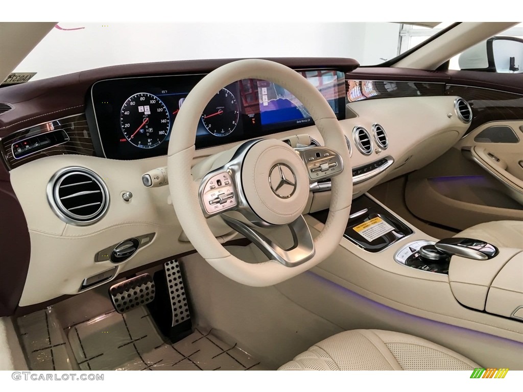 2019 Mercedes-Benz S S 560 Cabriolet designo Porcelain/Titian Red Dashboard Photo #130749321