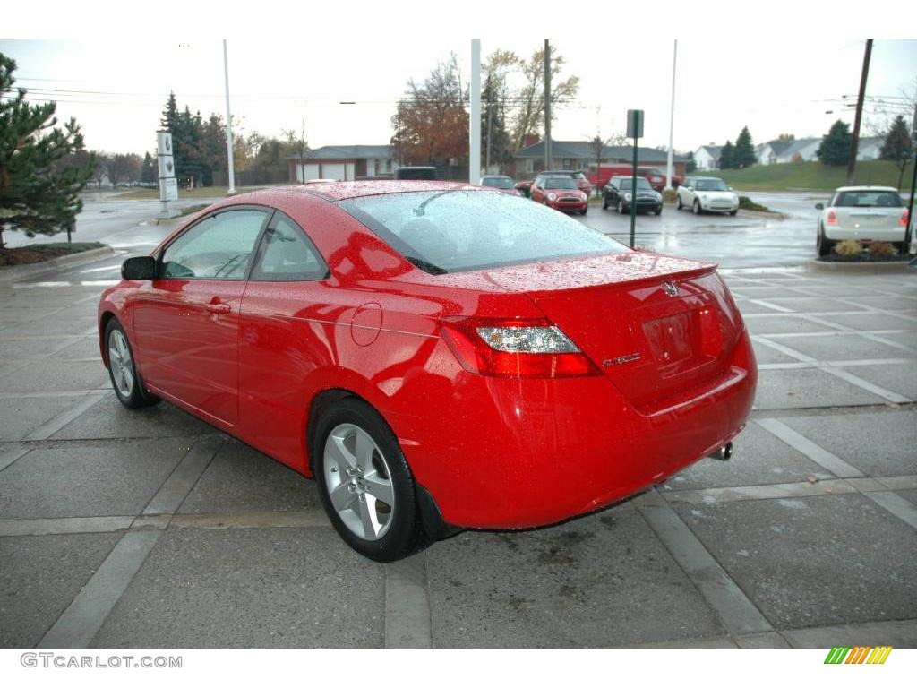 2008 Civic EX Coupe - Rallye Red / Black photo #5