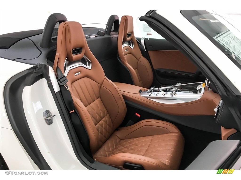 Saddle Brown Interior 2019 Mercedes-Benz AMG GT C Roadster Photo #130749747