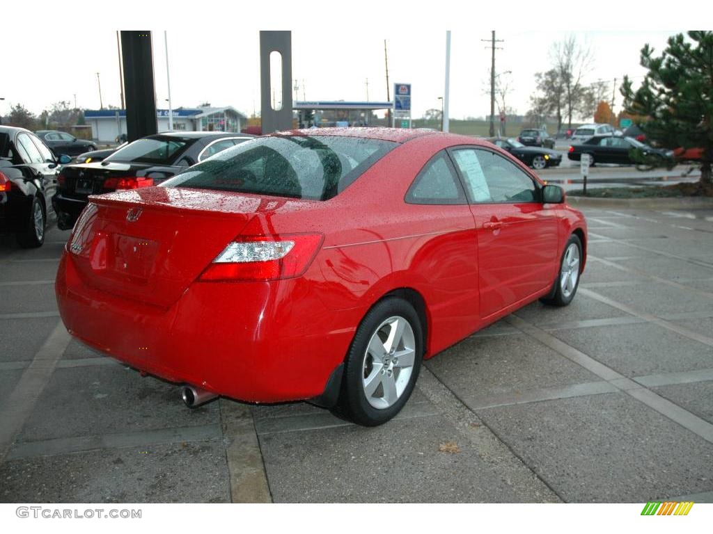 2008 Civic EX Coupe - Rallye Red / Black photo #7