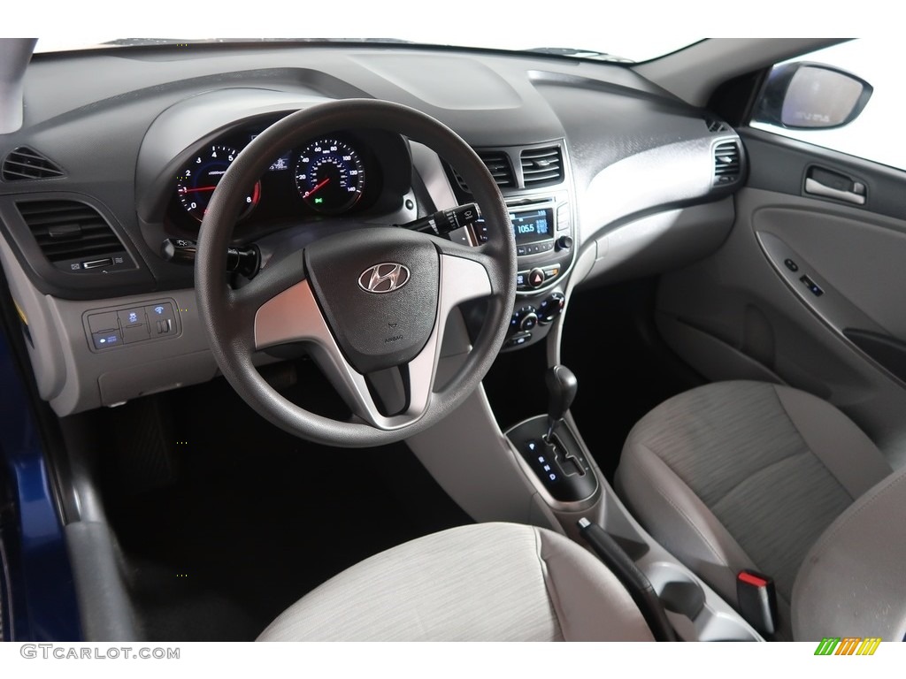 2016 Accent SE Sedan - Pacific Blue / Gray photo #13