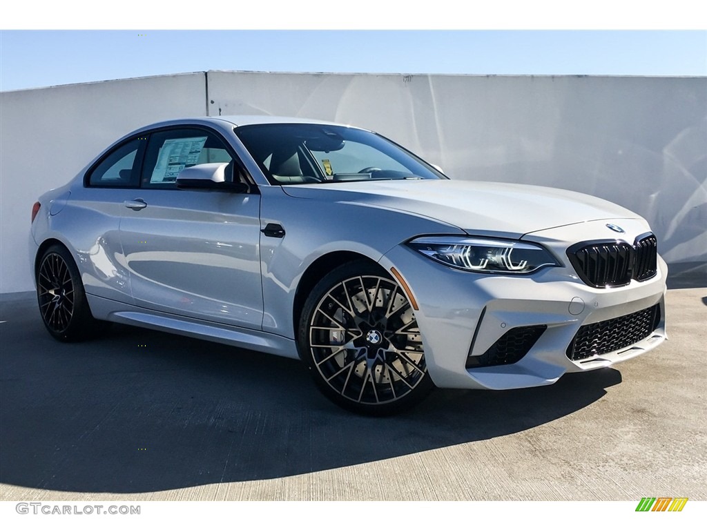 2019 M2 Competition Coupe - Hockenheim Silver Metallic / Black w/Blue Stitching photo #12