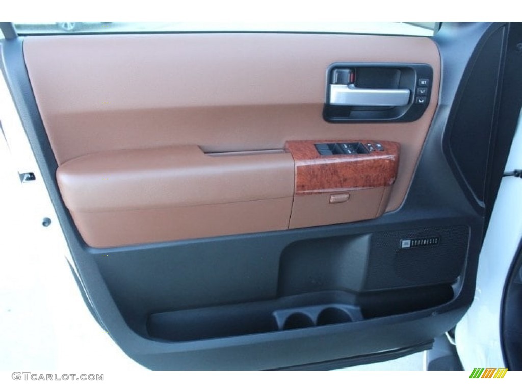 2019 Toyota Sequoia Platinum 4x4 Red Rock Door Panel Photo #130750911