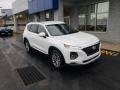 Quartz White 2019 Hyundai Santa Fe SEL Plus AWD