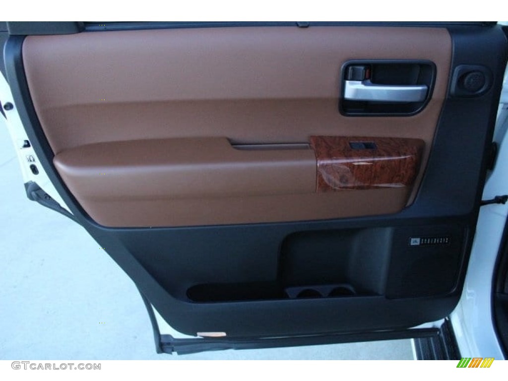 2019 Toyota Sequoia Platinum 4x4 Red Rock Door Panel Photo #130751121