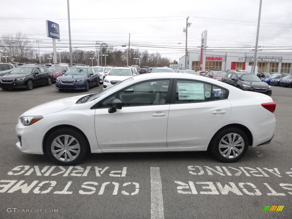 2019 Impreza 2.0i 4-Door - Crystal White Pearl / Ivory photo #7