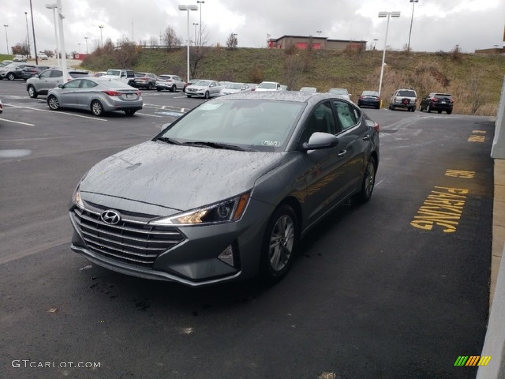 2019 Elantra SEL - Machine Gray / Gray photo #3
