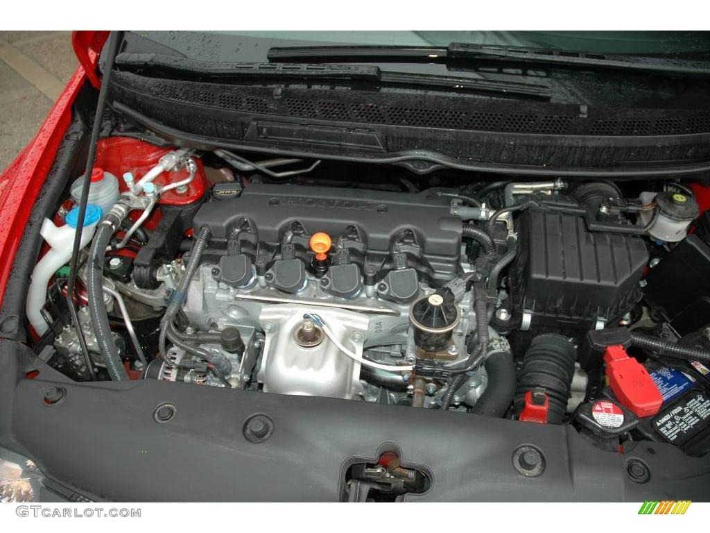 2008 Civic EX Coupe - Rallye Red / Black photo #11