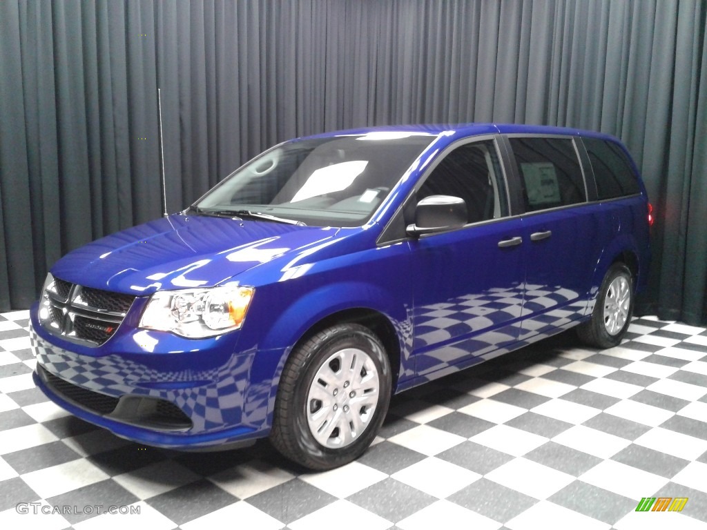 2019 Grand Caravan SE - Indigo Blue / Black/Light Graystone photo #2