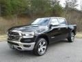 2019 Diamond Black Crystal Pearl Ram 1500 Laramie Crew Cab 4x4  photo #2