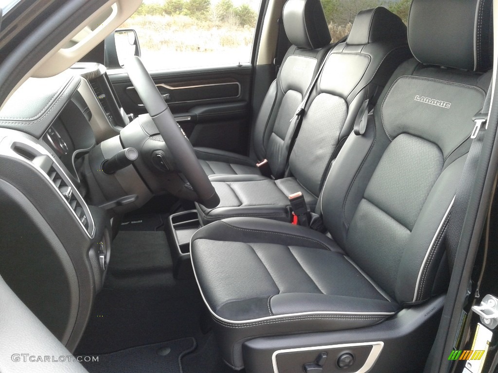 2019 1500 Laramie Crew Cab 4x4 - Diamond Black Crystal Pearl / Black photo #10