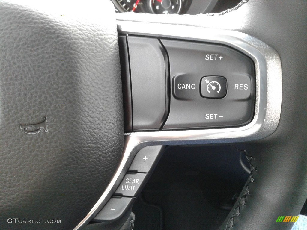 2019 1500 Laramie Crew Cab 4x4 - Diamond Black Crystal Pearl / Black photo #20
