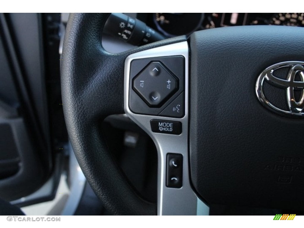 2019 Toyota Tundra TSS Off Road CrewMax Black Steering Wheel Photo #130761174