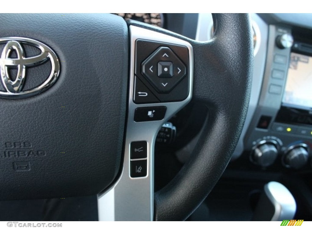 2019 Toyota Tundra TSS Off Road CrewMax Black Steering Wheel Photo #130761189