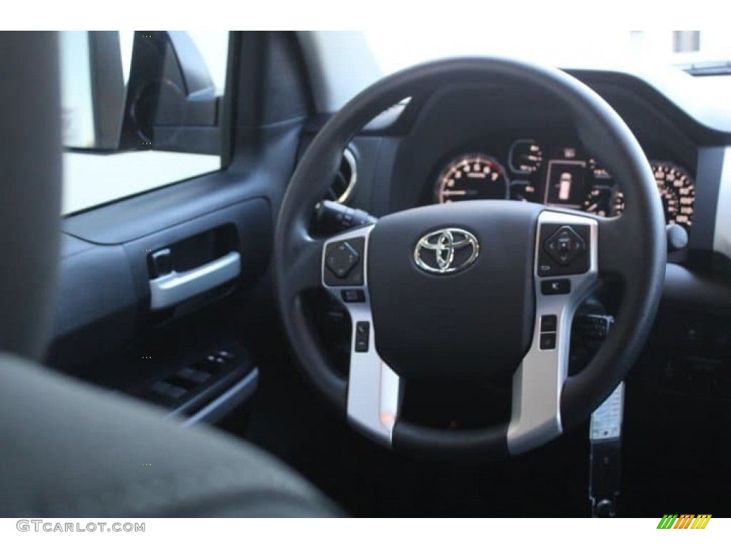 2019 Toyota Tundra TSS Off Road CrewMax Black Steering Wheel Photo #130761267