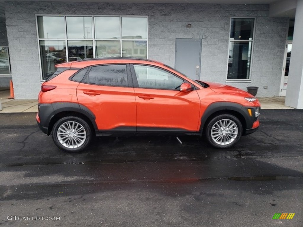 Sunset Orange 2019 Hyundai Kona SEL AWD Exterior Photo #130761693