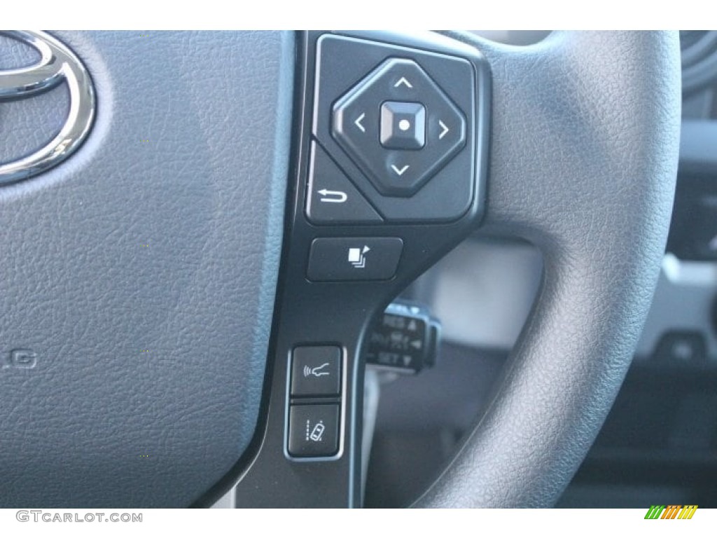 2019 Toyota Tacoma SR Double Cab Cement Gray Steering Wheel Photo #130762026