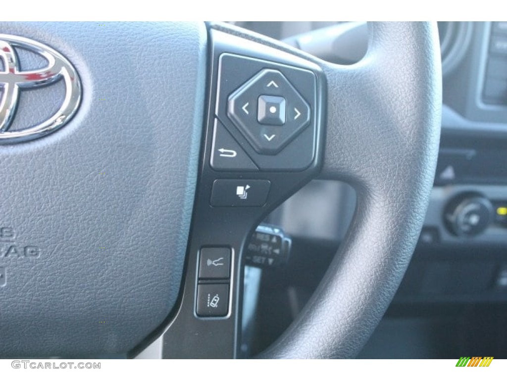 2019 Toyota Tacoma SR Double Cab Cement Gray Steering Wheel Photo #130762470