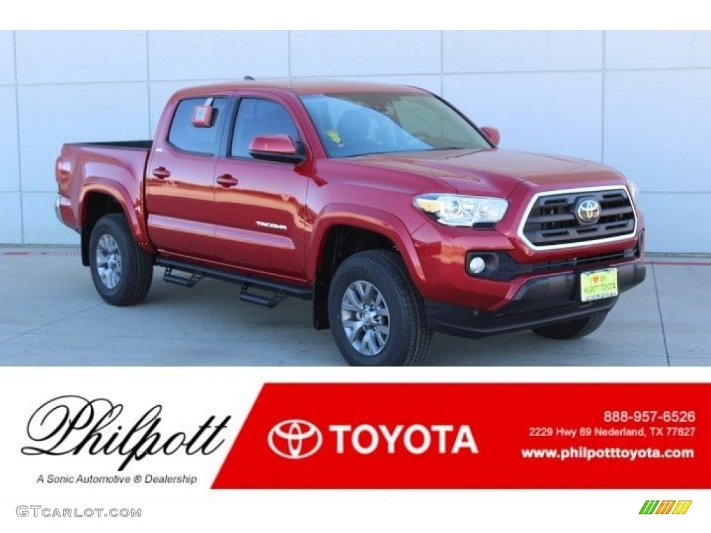 2019 Tacoma SR5 Double Cab - Barcelona Red Metallic / Black photo #1