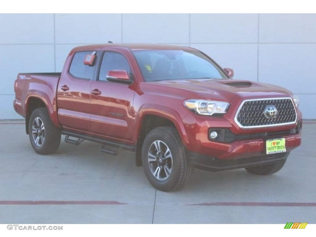 2019 Tacoma TRD Sport Double Cab 4x4 - Barcelona Red Metallic / TRD Graphite photo #2