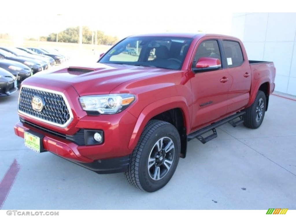 Barcelona Red Metallic 2019 Toyota Tacoma TRD Sport Double Cab 4x4 Exterior Photo #130765050