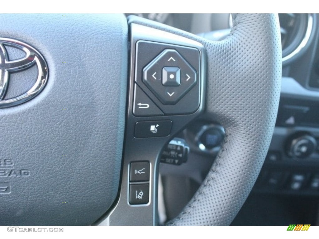 2019 Toyota Tacoma TRD Sport Double Cab 4x4 TRD Graphite Steering Wheel Photo #130765258