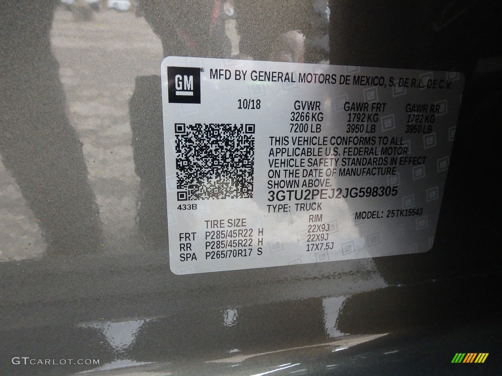 2018 Sierra 1500 Denali Crew Cab 4WD - Mineral Metallic / Jet Black photo #15