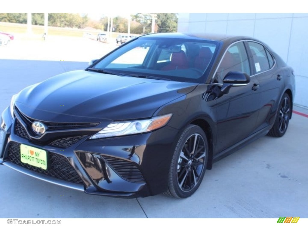 2019 Camry XSE - Midnight Black Metallic / Red photo #4