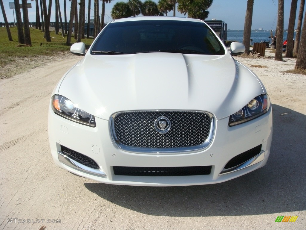 2013 XF 3.0 - Polaris White / London Tan/Warm Charcoal photo #2