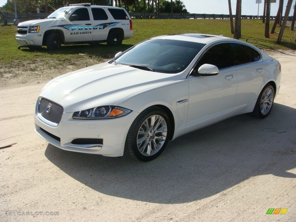 2013 XF 3.0 - Polaris White / London Tan/Warm Charcoal photo #3