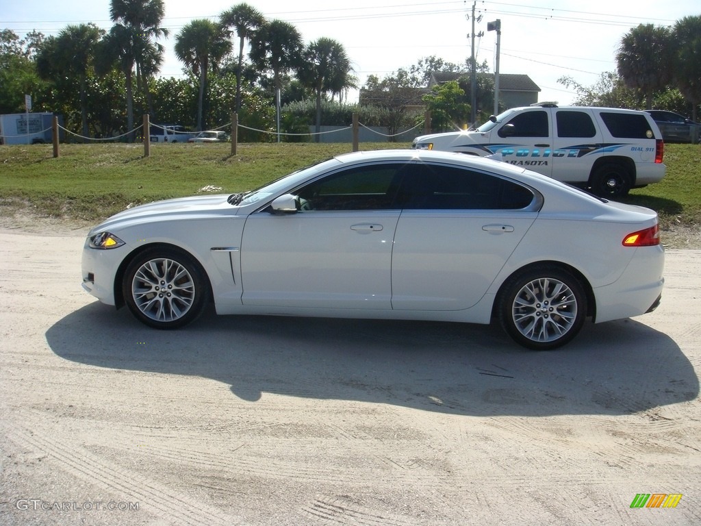 2013 XF 3.0 - Polaris White / London Tan/Warm Charcoal photo #4