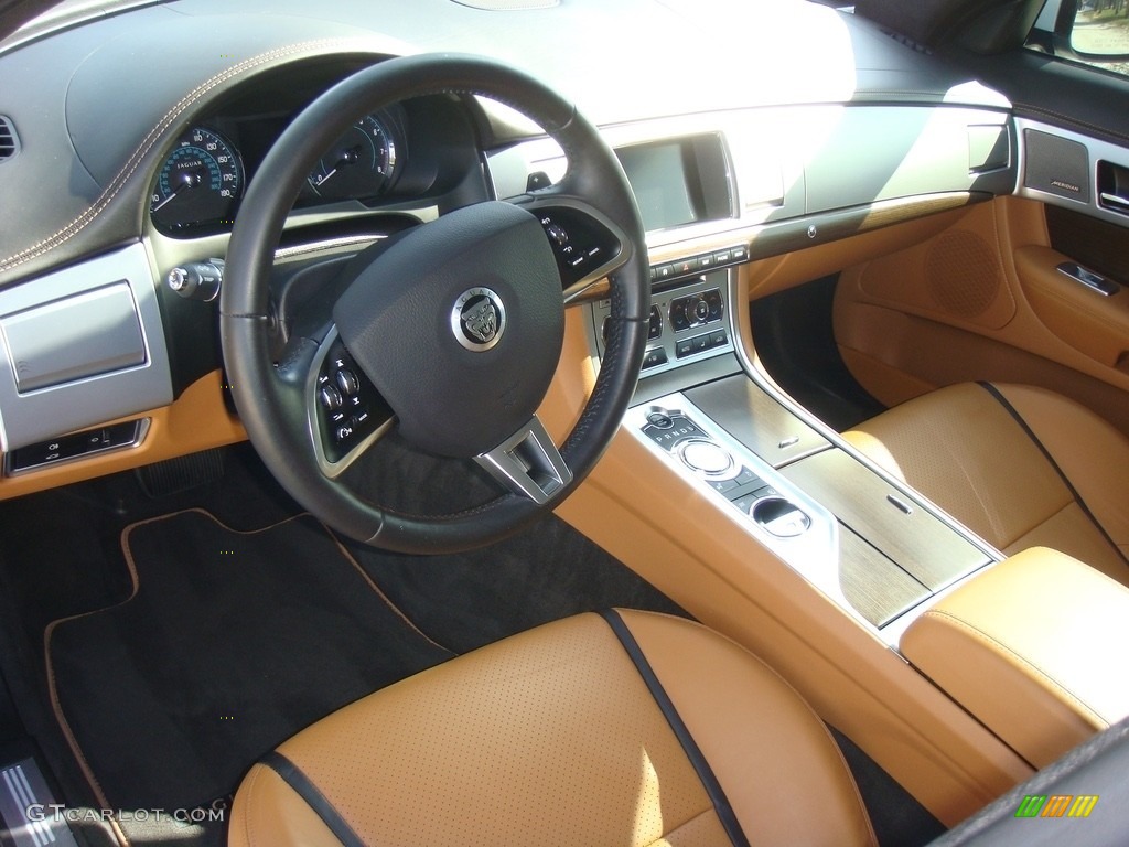 2013 XF 3.0 - Polaris White / London Tan/Warm Charcoal photo #12
