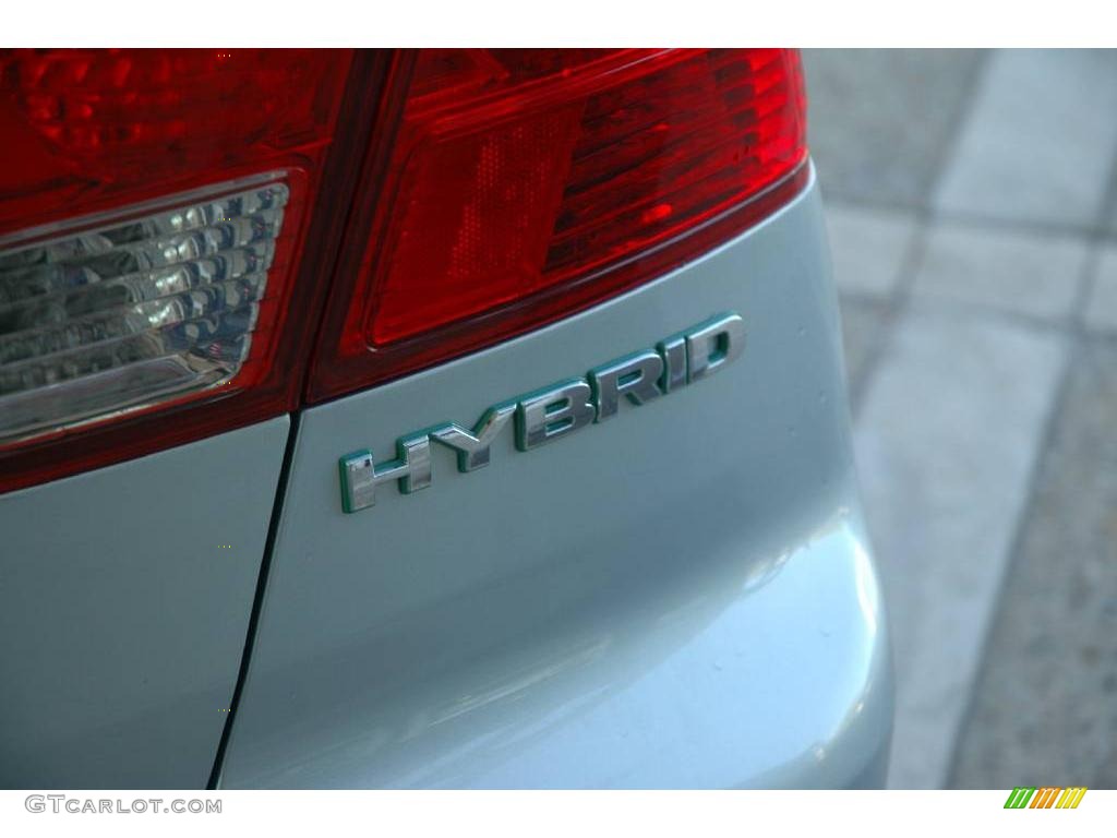 2005 Civic Hybrid Sedan - Opal Silver Blue Metallic / Gray photo #17